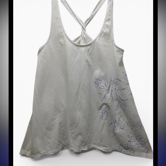 American Eagle Outfitters Tops - American Eagle Outfitters White Floral Tank Top